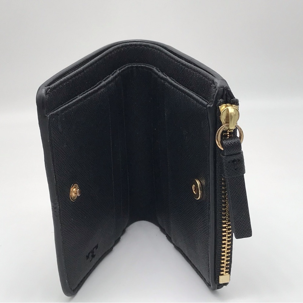 EUC TORY BURCH ROBINSON BLACK WALLET - Picture 14 of 16